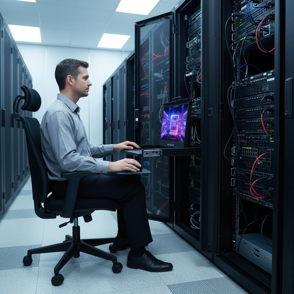 16 Ports 17.3” LED VGA RackMount KVM Switch, Support Up to 1920*1080 @60Hz (HL-1716D)