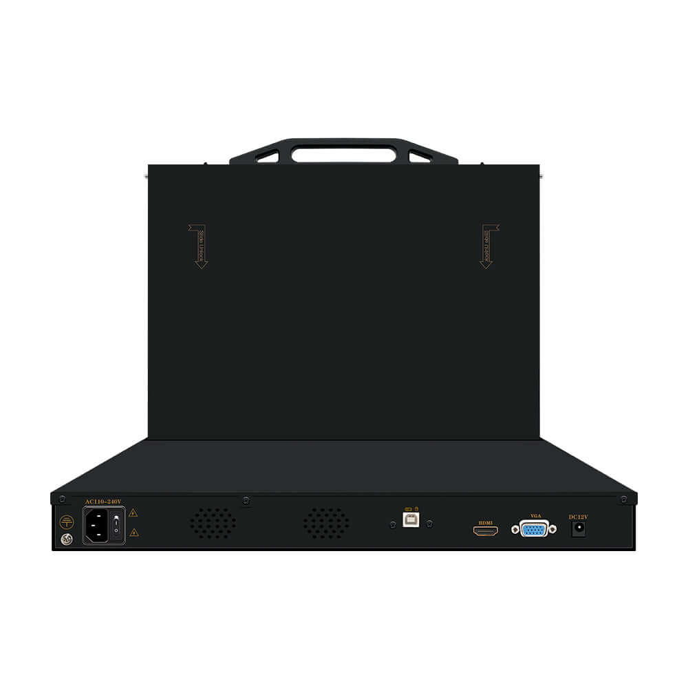 18.5” LED VGA RackMount KVM, Support Up to 1920*1080 @60Hz (TX-8801U)