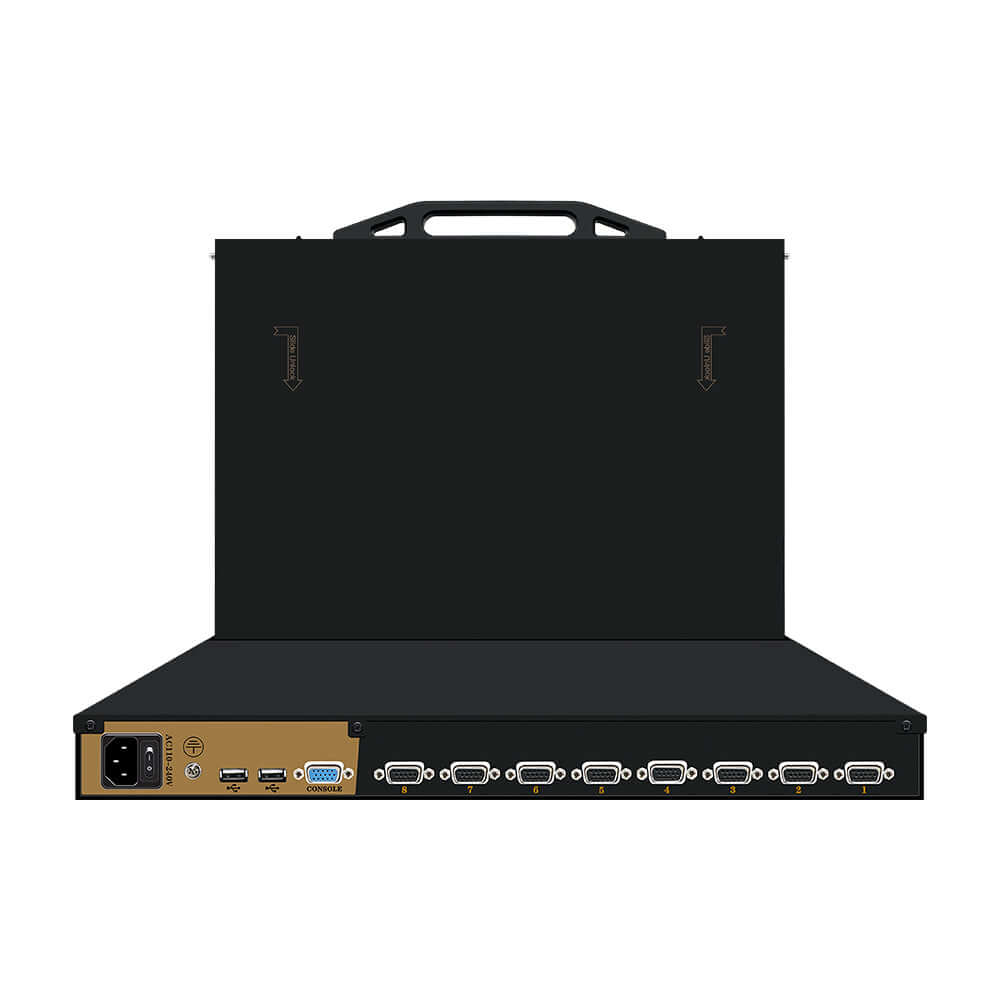 8 Port 18.5” LED VGA RackMount KVM, Support Up to 1920*1080 @60Hz (TX-8808U)