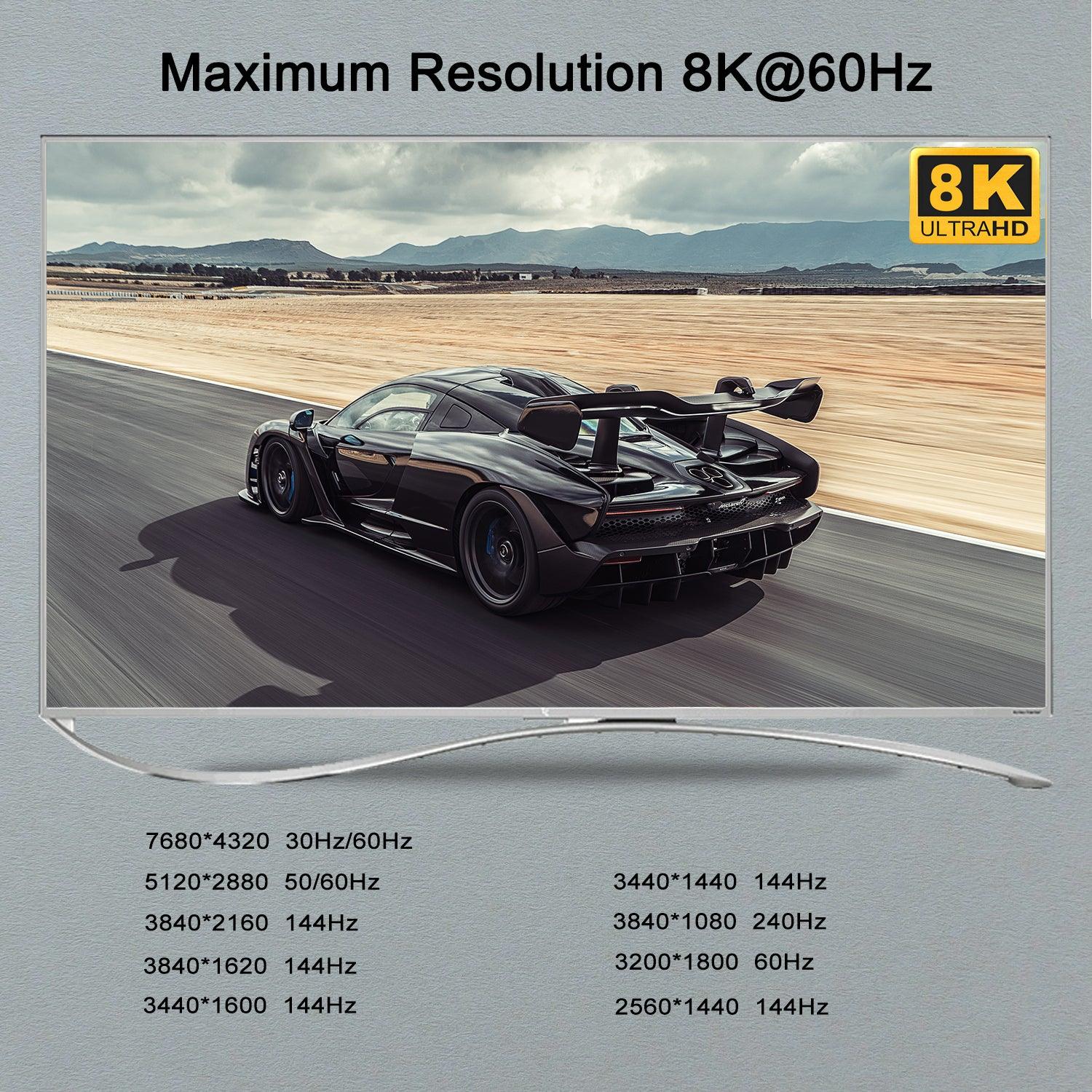 CKL 2 Port USB 3.0 KVM Switch Dual Monitor HDMI 2.1 8K 60Hz 4K 120Hz 144Hz with EDID, Keyboard Video Mouse Peripherals Switcher for 2 Computers 2 Monitors with Audio 922HUA-5 - CKL KVM Switches