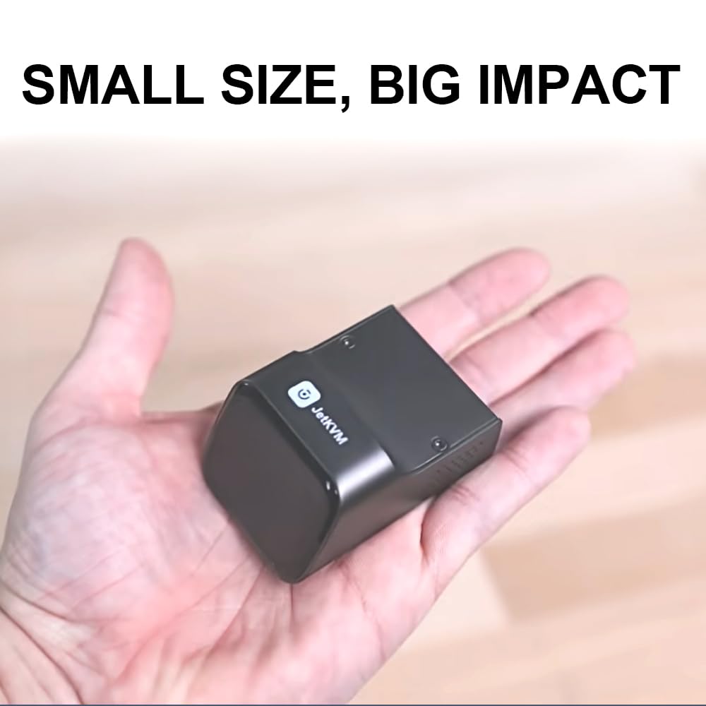 KVM Over IP Computer Remotely Control, IPKVM Open-Source Touchscreen LCD for IP/MAC/HDMI/USB Status, KVM Switch for Home Offices & Data Center 1080p 60FPS Ultra-Low Latency CKL KVM Switches