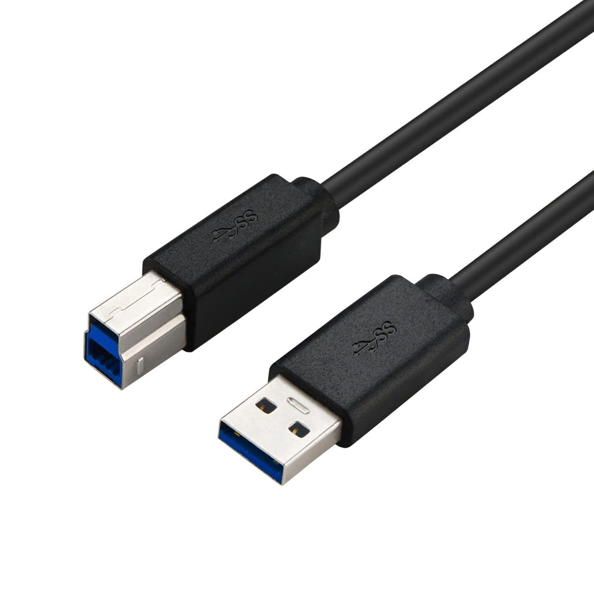 2 Pack USB 3.0 Cable A Male to B Male 4.92 ft, for Scanner, Printers, Desktop External Hard Drivers and More(4.92ft) - CKL KVM Switches