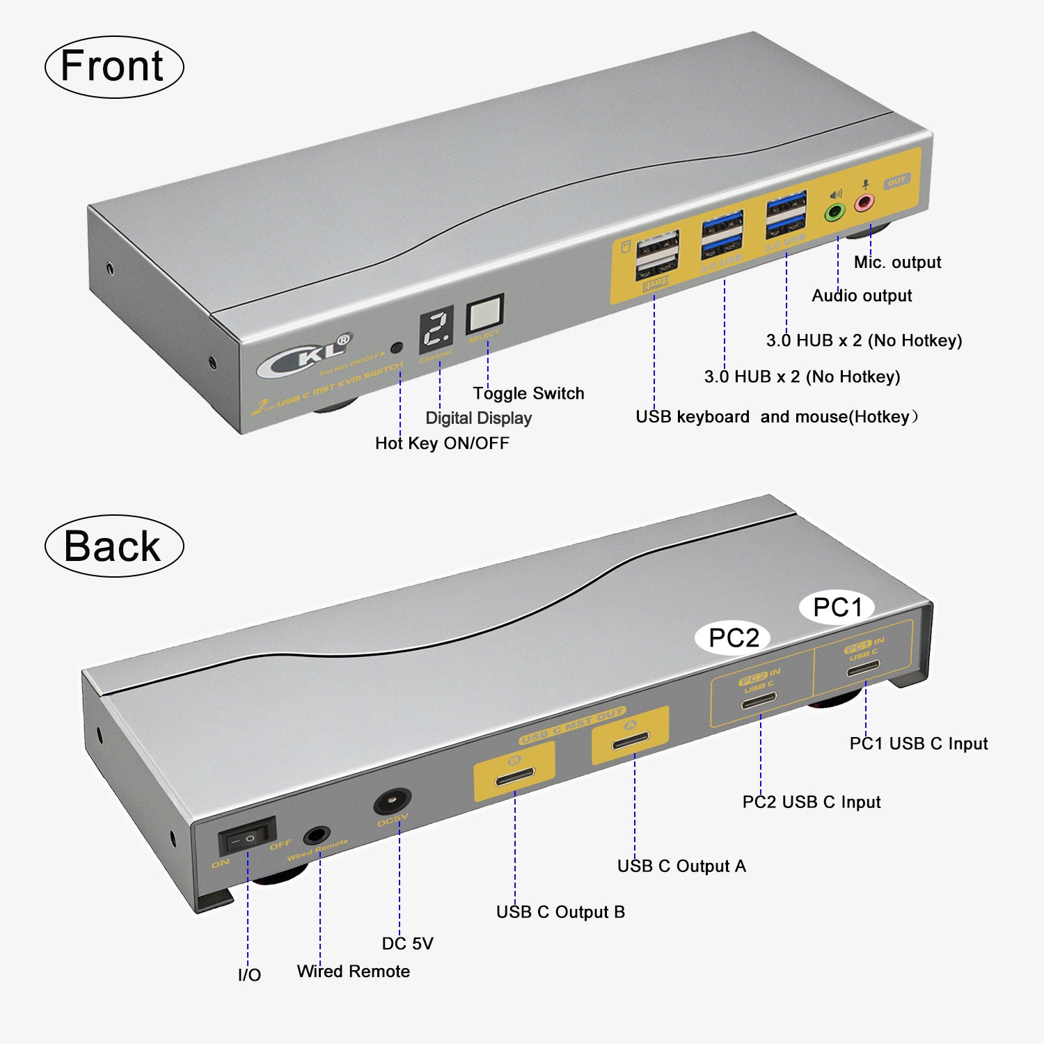 CKL-622TT-MST CKL KVM Switches