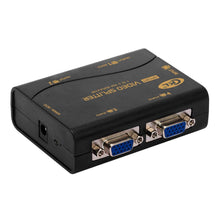 Load image into Gallery viewer, VGA Splitter 4 Port 1 PC to 4 Monitors Video Distributor Amplifier Daisy Chainable USB Powered Supports 250MHz 1920x1400 CKL-1041U
