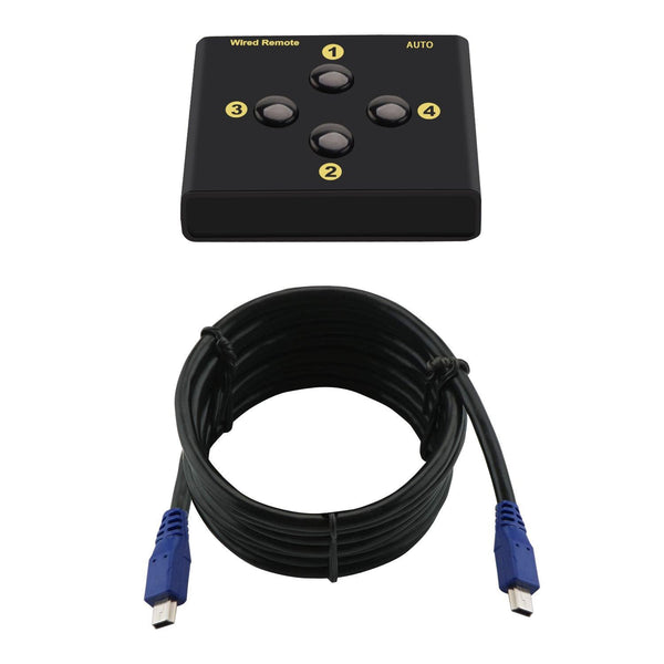 Replacement Wired Remoter Toggle Switcher for CKL Dual Monitor KVM Switches 4 Port