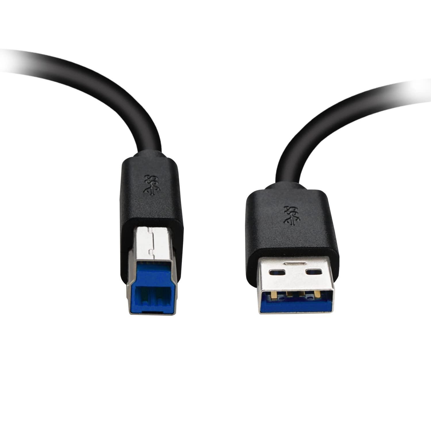 2 Pack USB 3.0 Cable A Male to B Male 4.92 ft, for Scanner, Printers, Desktop External Hard Drivers and More(4.92ft) - CKL KVM Switches