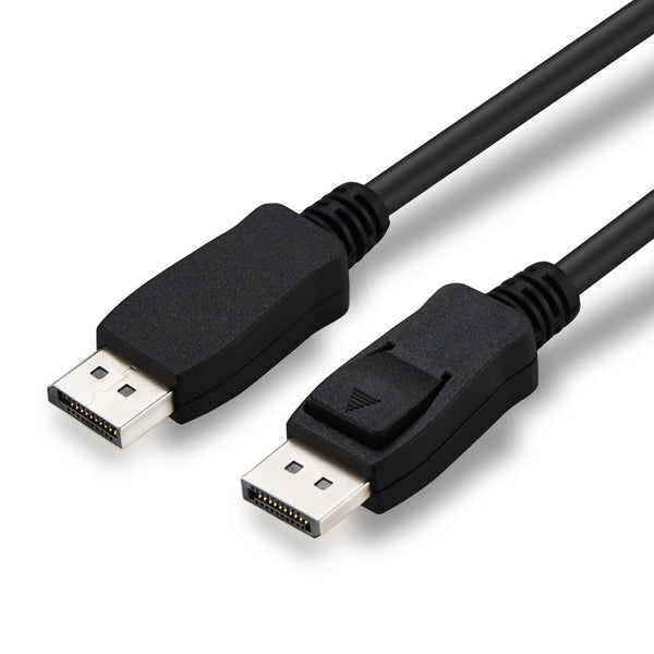 8K DP Cable - DP Cable 1.4, high Speed 8K@60Hz, 4K@144Hz, 2k@240Hz 144Hz Comptable,Display Port Cable with Data Transfer Speed up to 25.92 Gbps, Black 4.9ft/1.5M (Set of 2)
