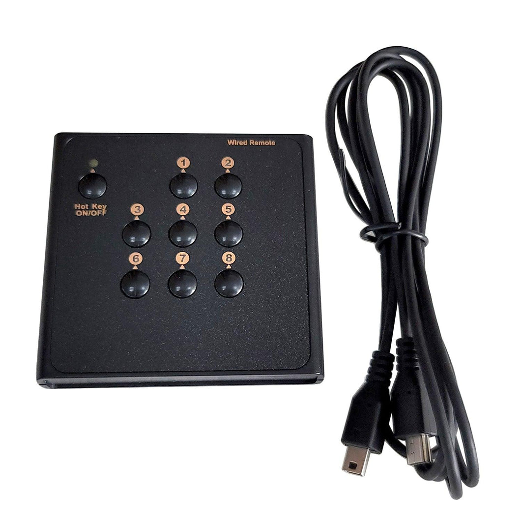 Replacement Wired Remoter Toggle Switcher for CKL Dual Monitor KVM Switches 8 Port