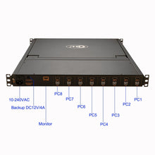 Charger l&#39;image dans la galerie, 8 Port LCD KVM Switch HDMI 1080P for Computers and Servers CKL-1708H

