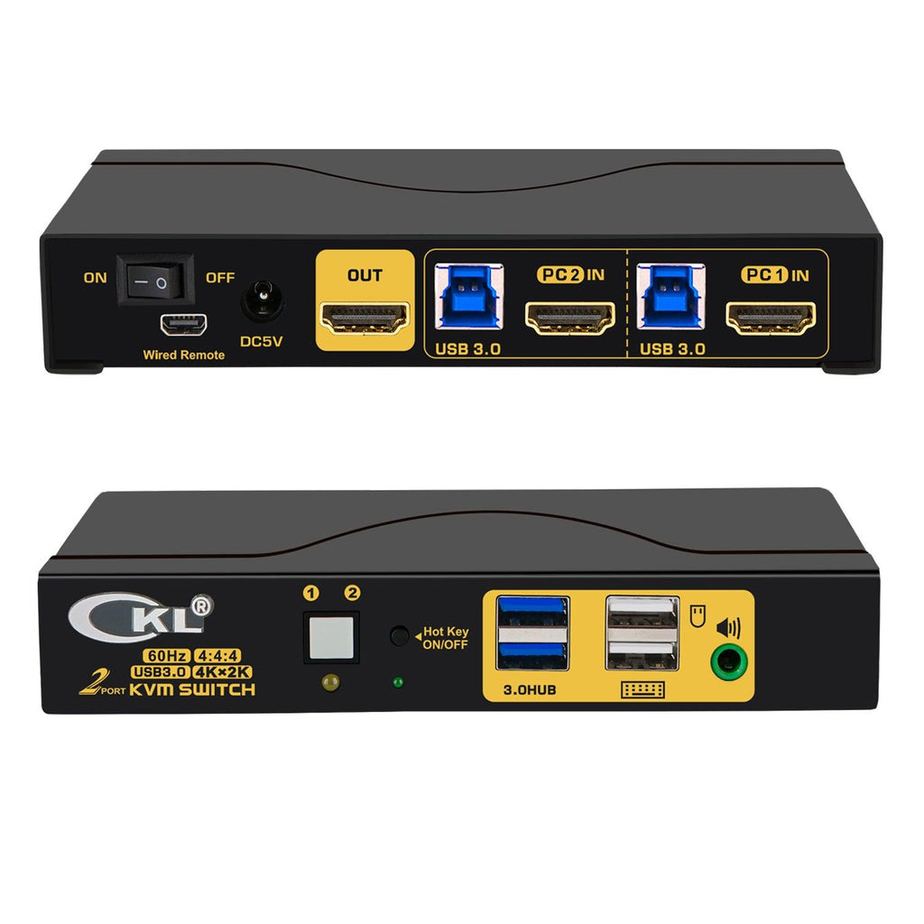 4x1 USB 3.0 KVM Switch Single Monitor HDMI 2.0 4K 60Hz CKL-64HUA-3