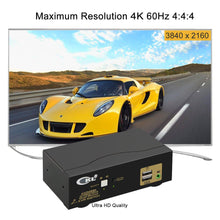 Lade das Bild in den Galerie-Viewer, 2x2 KVM Switch Dual Monitor HDMI 2.0 4K 60Hz (Cost Saving Option) CKL-922HUA-1A
