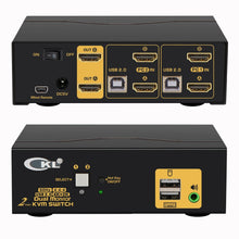 Загрузить изображение в средство просмотра галереи, 2x2 KVM Switch Dual Monitor HDMI 2.0 4K 60Hz (Cost Saving Option) CKL-922HUA-1A
