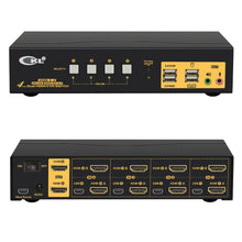 Load image into Gallery viewer, 4 Port Dual Monitor KVM Switch HDMI 4K 60Hz  CKL-942HUA-2
