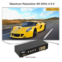 Загрузить изображение в средство просмотра галереи, 4 Port USB 3.0 HDMI KVM Switch Dual Monitor 4K 60Hz CKL-942HUA-3

