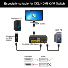 画像をギャラリービューアに読み込む, CKL Displayport to HDMI Adapter Male to Female,High Resolution up to 4Kx2K, 3840x2160@60Hz. Support HDCP
