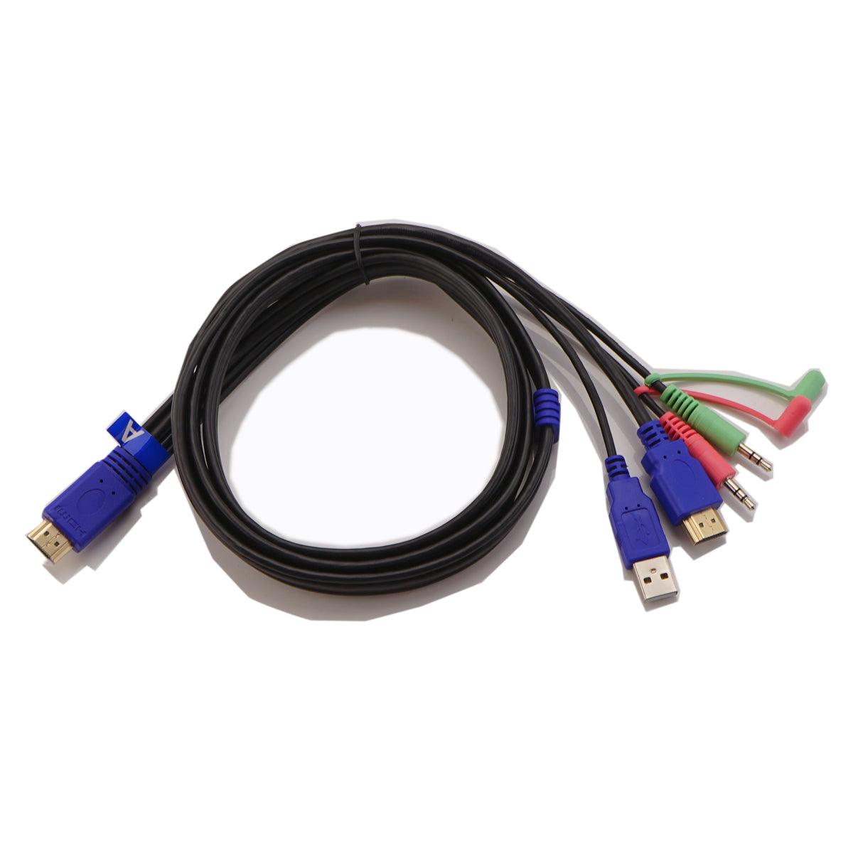 HDMI KVM Cable A 5 Feet (1.5 Meters) Dedicated for CKL HDMI Dual Monitor KVM Switches for Customer Who Needs Cable - CKL KVM Switches